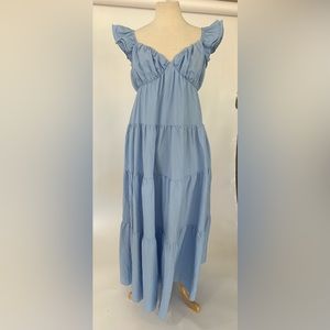 Free the Roses Ruffled maxi dress